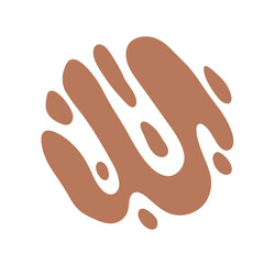 Beige neutral abstract modern shape