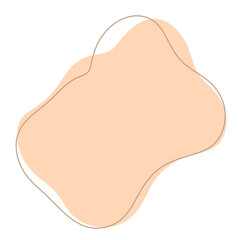 Beige neutral abstract modern shape