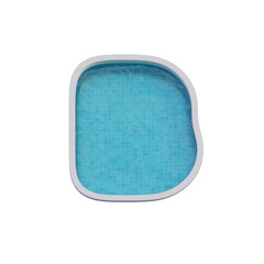 Swimming Pool 3D Alphabet or PNG Letters