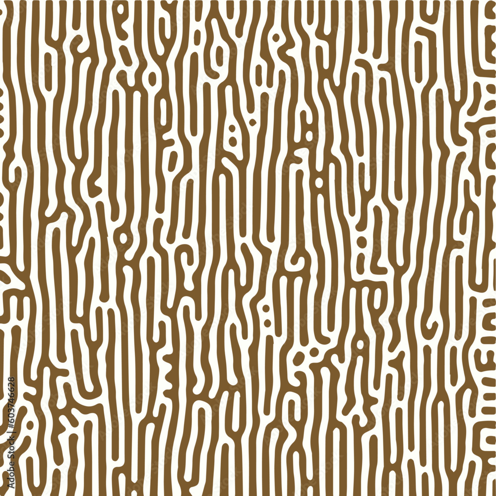Poster monochrome organic abstract lines turing pattern background