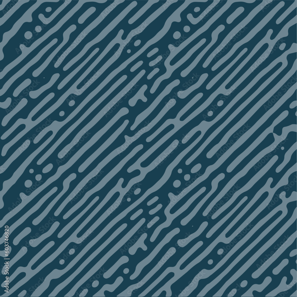 Poster monochrome organic abstract lines turing pattern background