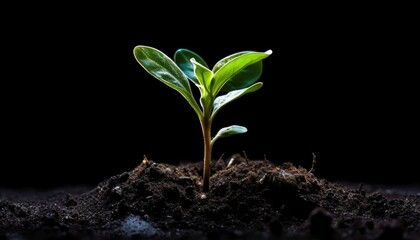 A soil-grown plant. (Generative AI)