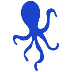 Sea animals silhouette.