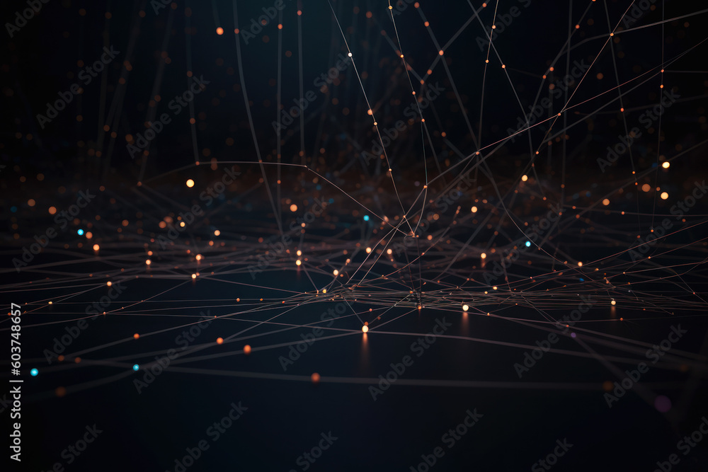 Poster network of neural connections generative ai