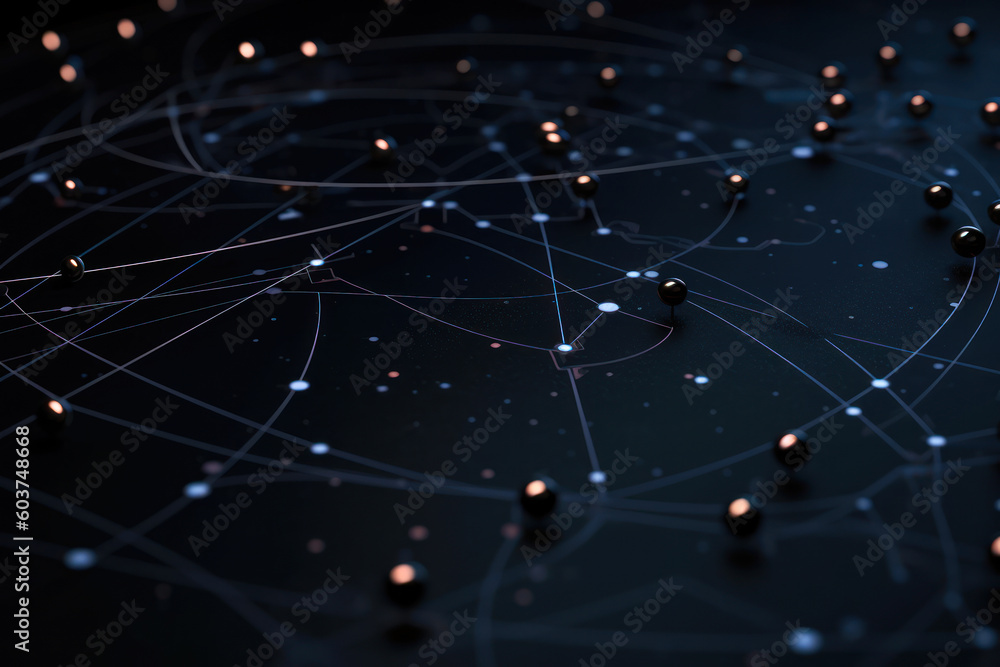 Poster network of neural connections generative ai