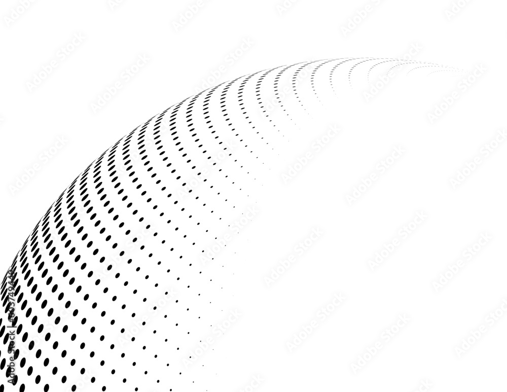 Poster set design elements symbol editable halftone frame dot circle pattern on white background. vector il