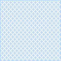 White Isometric Blueprint with Circles Floral Stitching Pattern Background