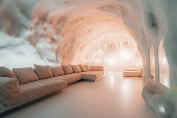 Luxury house inside a salt mine