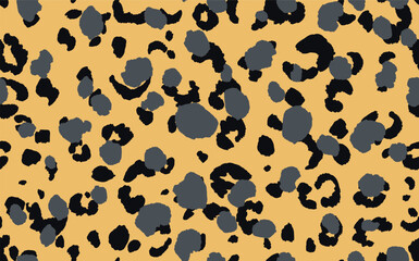 Abstract modern leopard seamless pattern. Animals trendy background. Color decorative vector stock illustration for print, card, postcard, fabric, textile. Modern ornament of stylized skin