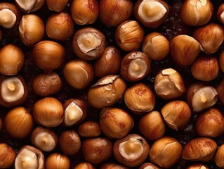 Obraz premium Water Chestnuts background as seamless tile (generative AI)