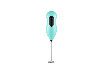 Coffee mixer on a white background.
Hand Blender. Milk frother.