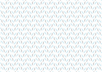 blue and black curve repeat pattern on white background, replete image, design for shirt fabric printing