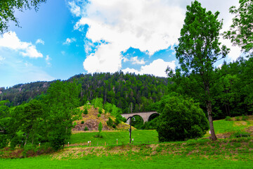 Scenic panoramic landscape: beautiful clinic black forest HD pics, Germany, EUROPE
