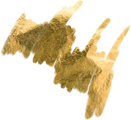 Gold Textured Shape