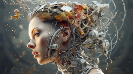 Abstract photo of artificial intelligence in medicine