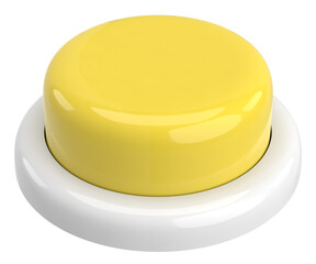 Push button. 3D button. 3D illustration.