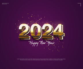 festive and elegant 2024 new year celebration figures.