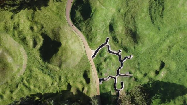 Video drone champs de bataille Vimy France europe