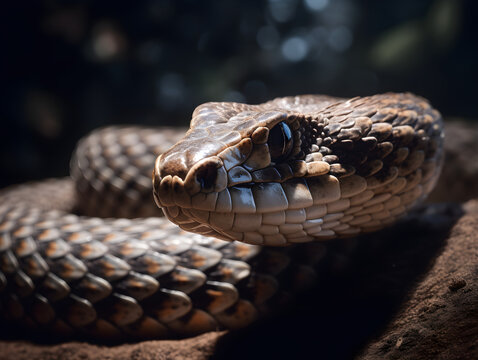 close up of a snake