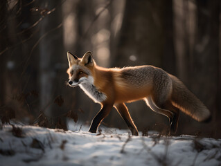 red fox in the wild