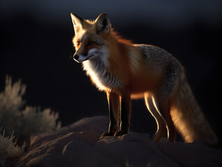 Fototapeta premium red fox in the wild
