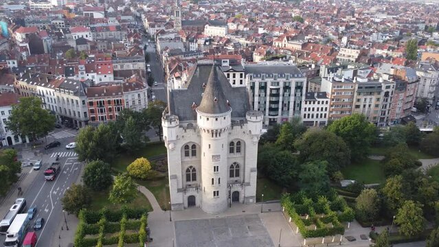 Video drone Porte de Hal Bruxelles Belgique europe