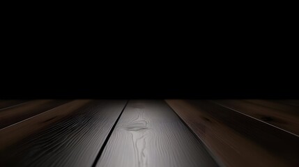 Generative AI. Wooden surface
