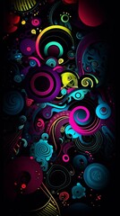 Generative AI. Colorful wallpaper for your desktop
