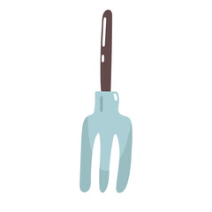 Pitchfork. agricultural inventory. Agriculture concept. Vector cartoon illustration.