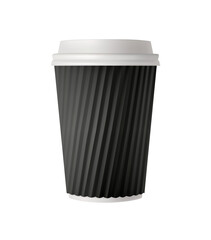 Black Takeout Cup Composition