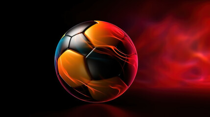 Fototapeta premium Abstract football or soccer backgrounds. Generative ai