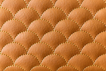 brown leather capitone texture for graphic design