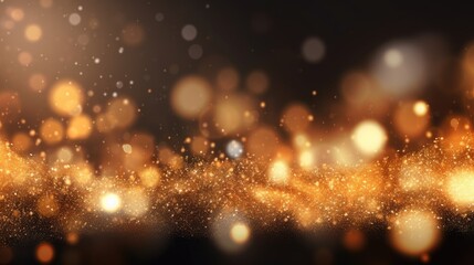 Fototapeta na wymiar Shiny light and gold glitter background created using generative AI tools