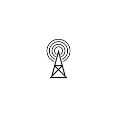  Antenna tower icon isolated on white background 