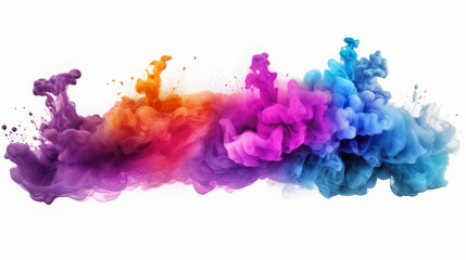 Color ink water rainbow background blend abstract cloud paint swirl burst. Colorful ink abstract: rainbow swirls in a burst of artistic energy. Pigment liquid chemical science. Generative AI