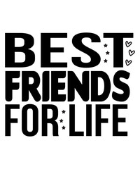 Best Friends For Life SVG Cut File