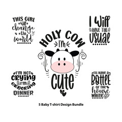 Baby shirt designs bundle
