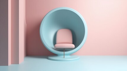 Generative AI. Fashionable furniture image
