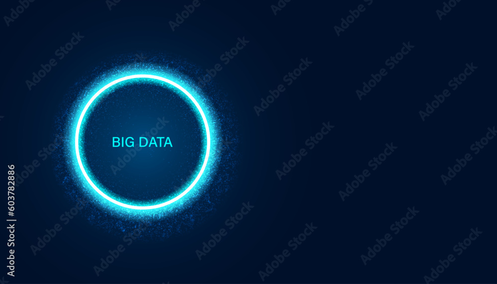 Poster abstract big data vector big data quantum design or the future, complexity of information. large soc