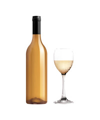 White Wine Glass Composition