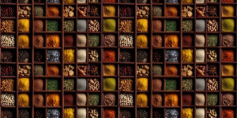 spices seamless background