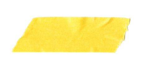 yellow sticker paper tape washi tape high quality isolated