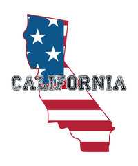 American California State T-Shirt