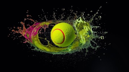Generative AI. Tennis ball
