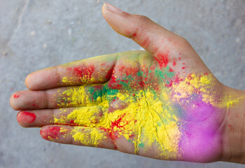 hand painted with paint