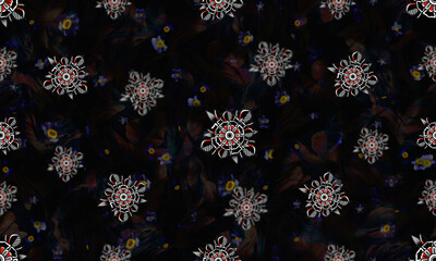 Classical vintage seamless Flower pattern with background