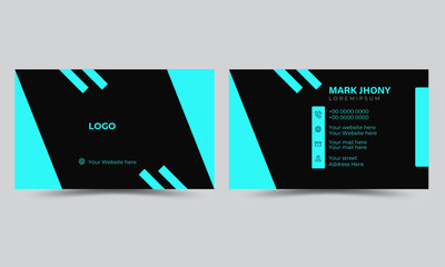 Double-Sided Creative business card design template with Style minimalist and elegant design.abstract visiting card for business and personal use.
vector print template.creative modern card and busine