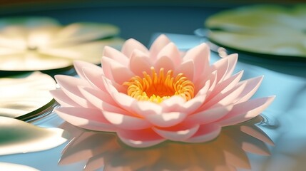 pink water lilly