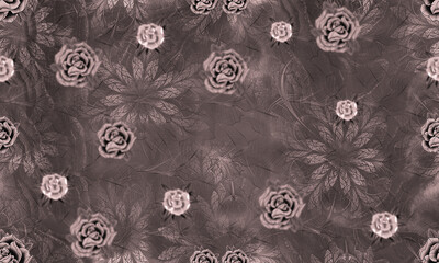 Classical vintage seamless Flower pattern with background
