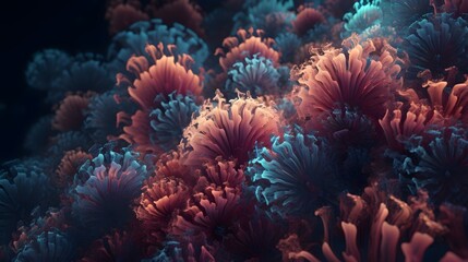 Generative AI. Flower pattern